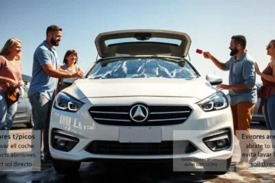 errores tipicos al lavar el coche y como evitarlos Servicio de limpieza de automoviles