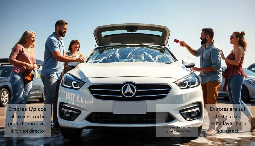 errores tipicos al lavar el coche y como evitarlos Servicio de limpieza de automoviles