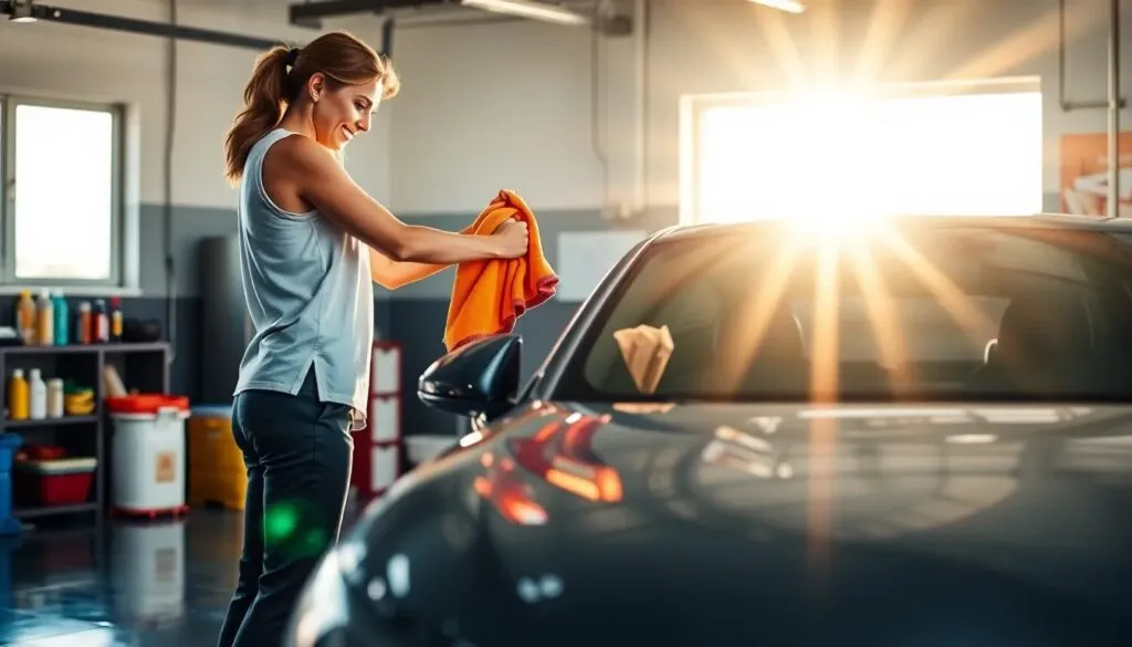 trucos para secar el coche sin dejar marcas de agua Servicio de limpieza de automoviles