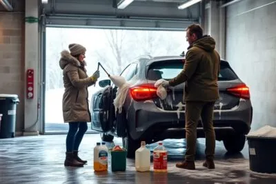 como lavar el coche en invierno sin danarlo Servicio de limpieza de automoviles