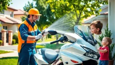 lavado de motos a domicilio que hay que tener en cuenta Servicio de limpieza de automoviles