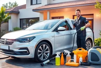 que incluye un servicio premium de limpieza de coche a domicilio Servicio de limpieza de automoviles