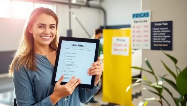 checklist para comparar servicios de lavado de coche en tu zona Servicio de limpieza de automoviles