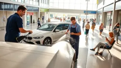 lavado de coche en centros comerciales ventajas e inconvenientes Servicio de limpieza de automoviles