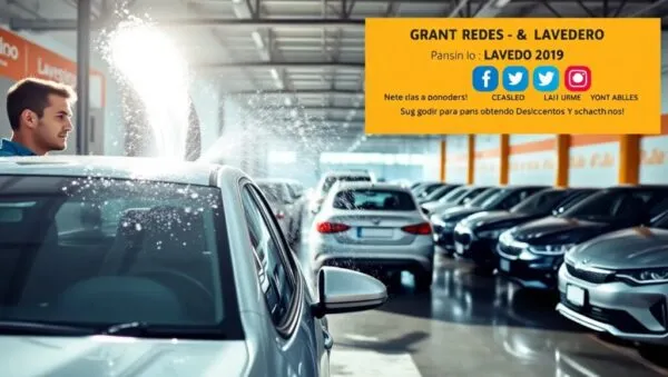 como usar las redes sociales para promocionar un lavadero de coches Servicio de limpieza de automoviles