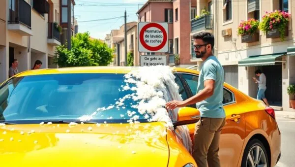 se puede lavar el coche en la calle que dice la normativa Servicio de limpieza de automoviles